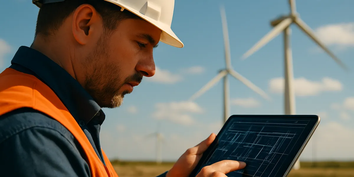 Zeneer Group engineering team at a renewable energy site